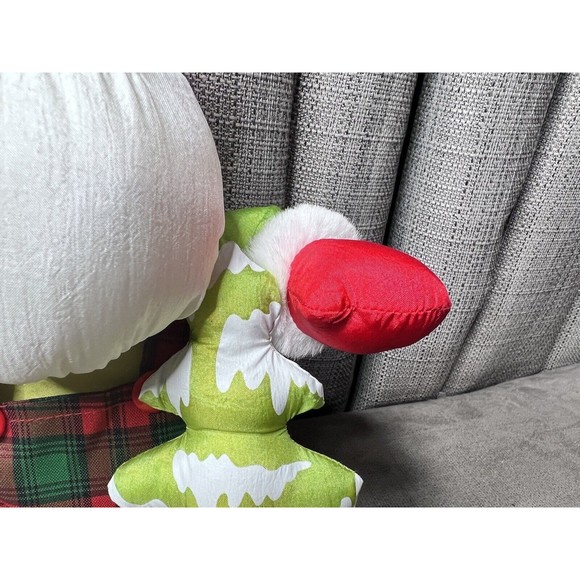 Trendmasters Nylon Santa Claus VTG Plush Lumber Jack Hunting Parachute Plaid 12” - Picture 8 of 13
